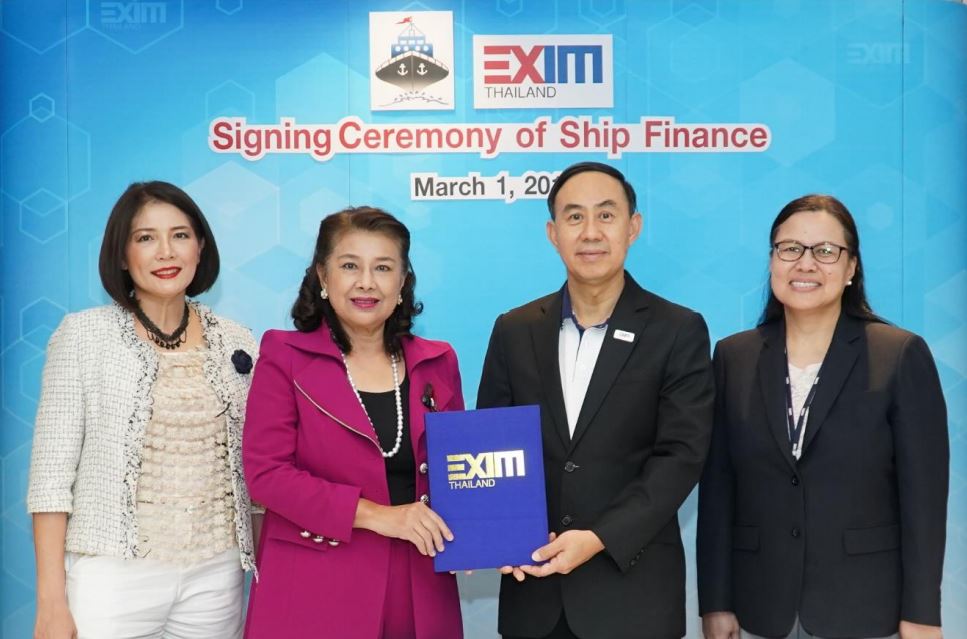 EXIM BANK สนับสนุนสินเชื่อพาณิชยนาวีแก่ วี.แอล.เอ็นเตอร์ไพรส์ พัฒนาศักยภาพกองเรือขนส่งน้ำมันของไทย
