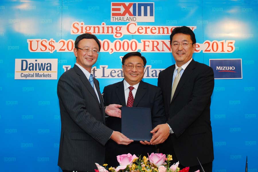 EXIM Thailand Appoints Daiwa and Mizuho as Joint Lead Managers for 200-Million-USD FRNs Selling