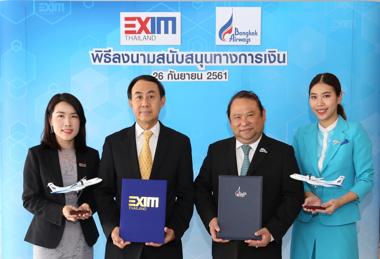EXIM BANK สนับสนุนบางกอกแอร์เวย์สซื้อเครื่องบินโดยสาร รองรับการขยายเครือข่ายเส้นทางการบินและการขยายตัวทางเศรษฐกิจในเอเชีย