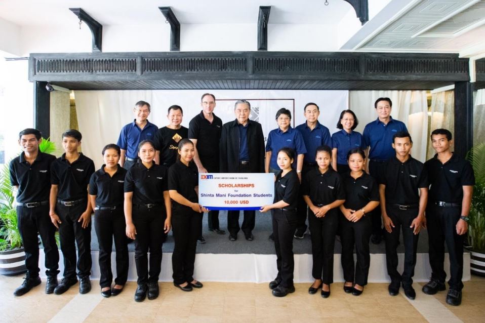 EXIM Thailand Grants Scholarships to Hotel Management Students through Shinta Mani Foundation Founded by Thai Entrepreneur in Cambodia