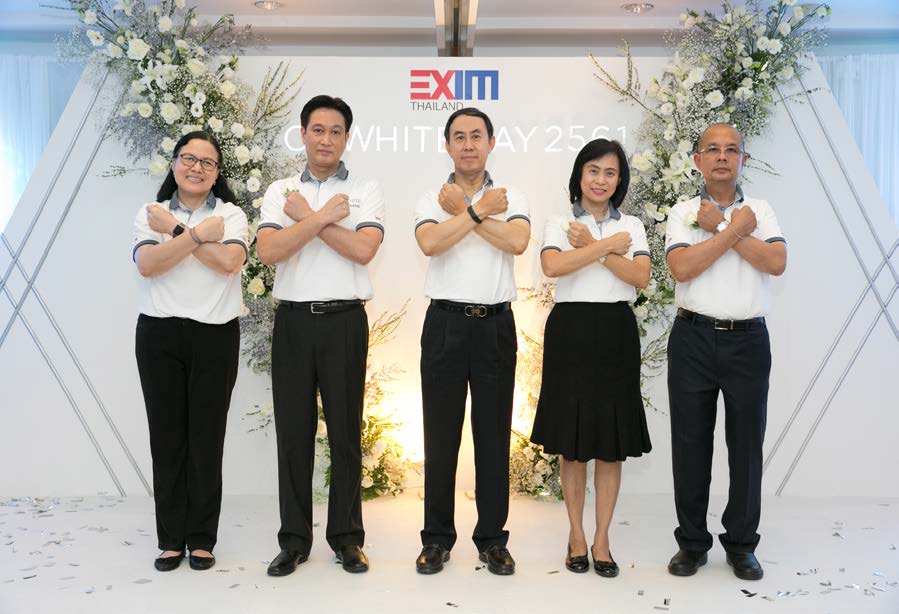 EXIM Thailand Holds “EXIM White Day” Pledging to Fight against Corruption