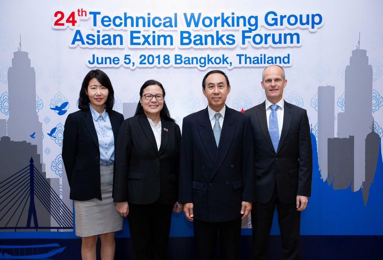 EXIM Thailand Hosted 24th Asian EXIM Banks Forum Technical Working Group to Promote Trade and Investment in Asia