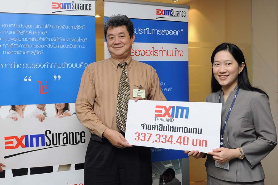 EXIM Thailand Pays Claim Totaling Over 300,000 Baht to Thong Seng Ltd. Partnership