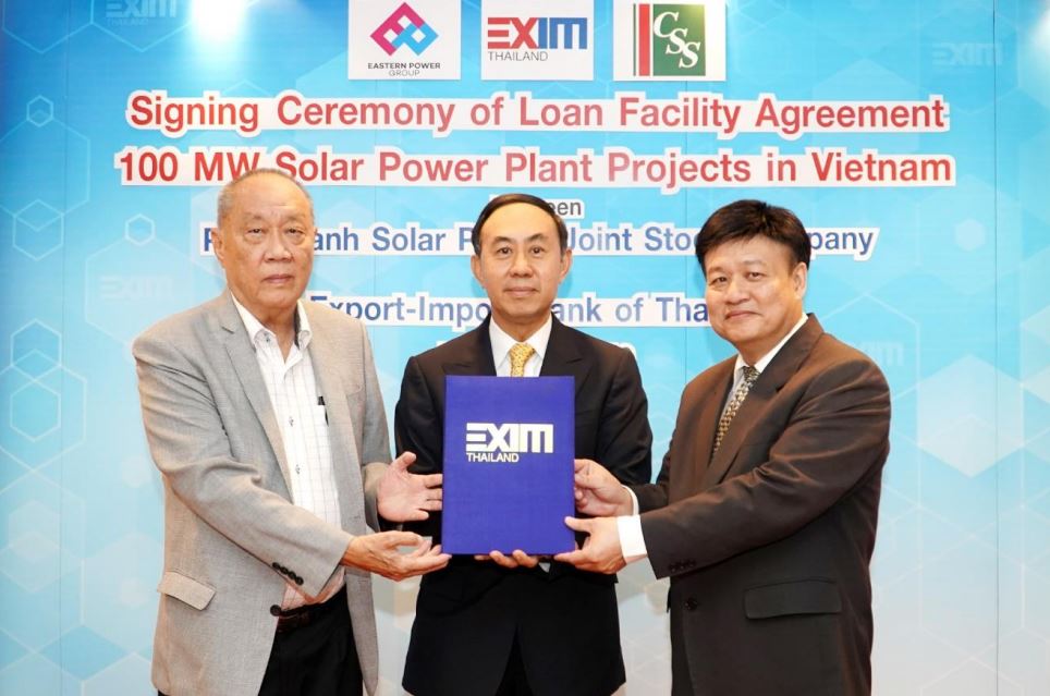 EXIM Thailand Finances Eastern Power Group and Communication & System Solution Group’s Construction of 100 MW Solar Power Plants in Vietnam