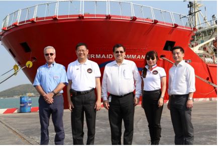 EXIM Thailand Visits Dive Support Vessel ‘Mermaid Commander’