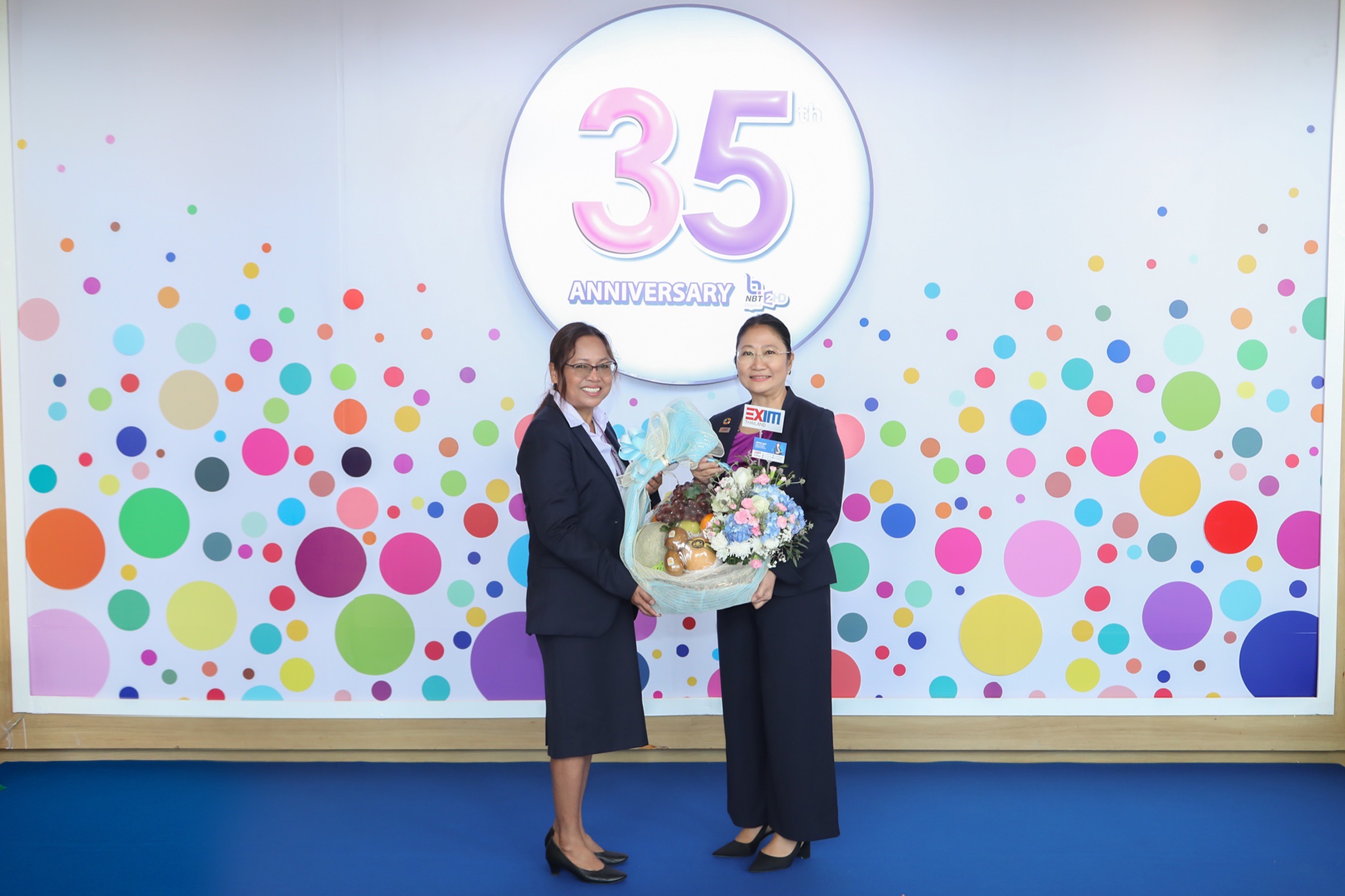 EXIM BANK ร่วมยินดีโอกาสวันคล้ายวันก่อตั้งสถานีวิทยุโทรทัศน์แห่งประเทศไทย (NBT) ปีที่ 35