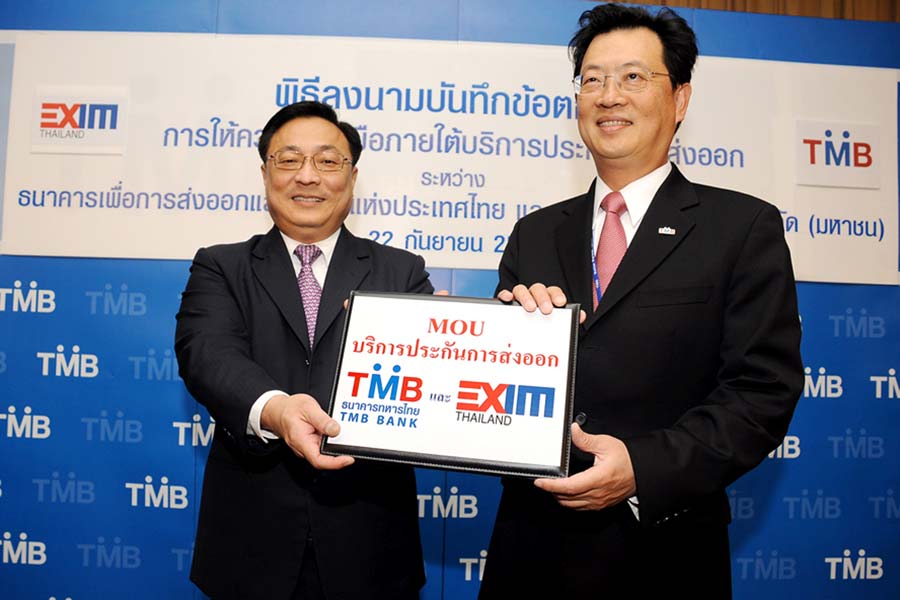 EXIM BANK พร้อมให้บริการประกันการส่งออกแก่ลูกค้า TMB