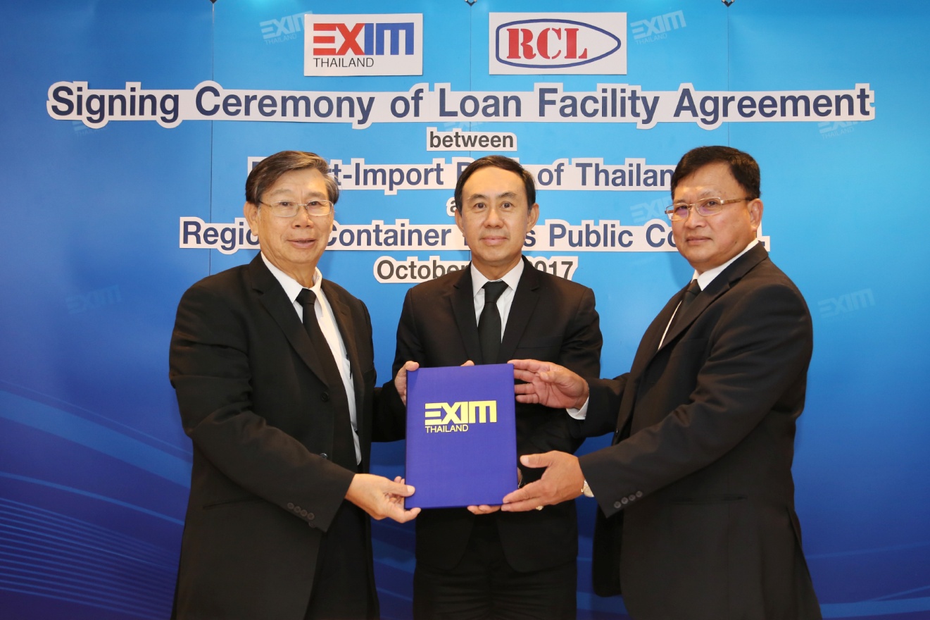 EXIM Thailand Provides Merchant Marine Financing Worth 27.44 Million USD to RCL Plc. for Container Ship Building