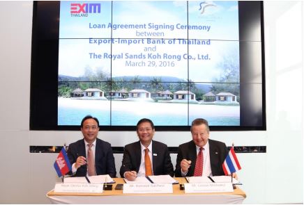 EXIM Thailand Extends USD 10 million for Construction of 5-star Hotel The Royal Sands Koh Rong in Cambodia