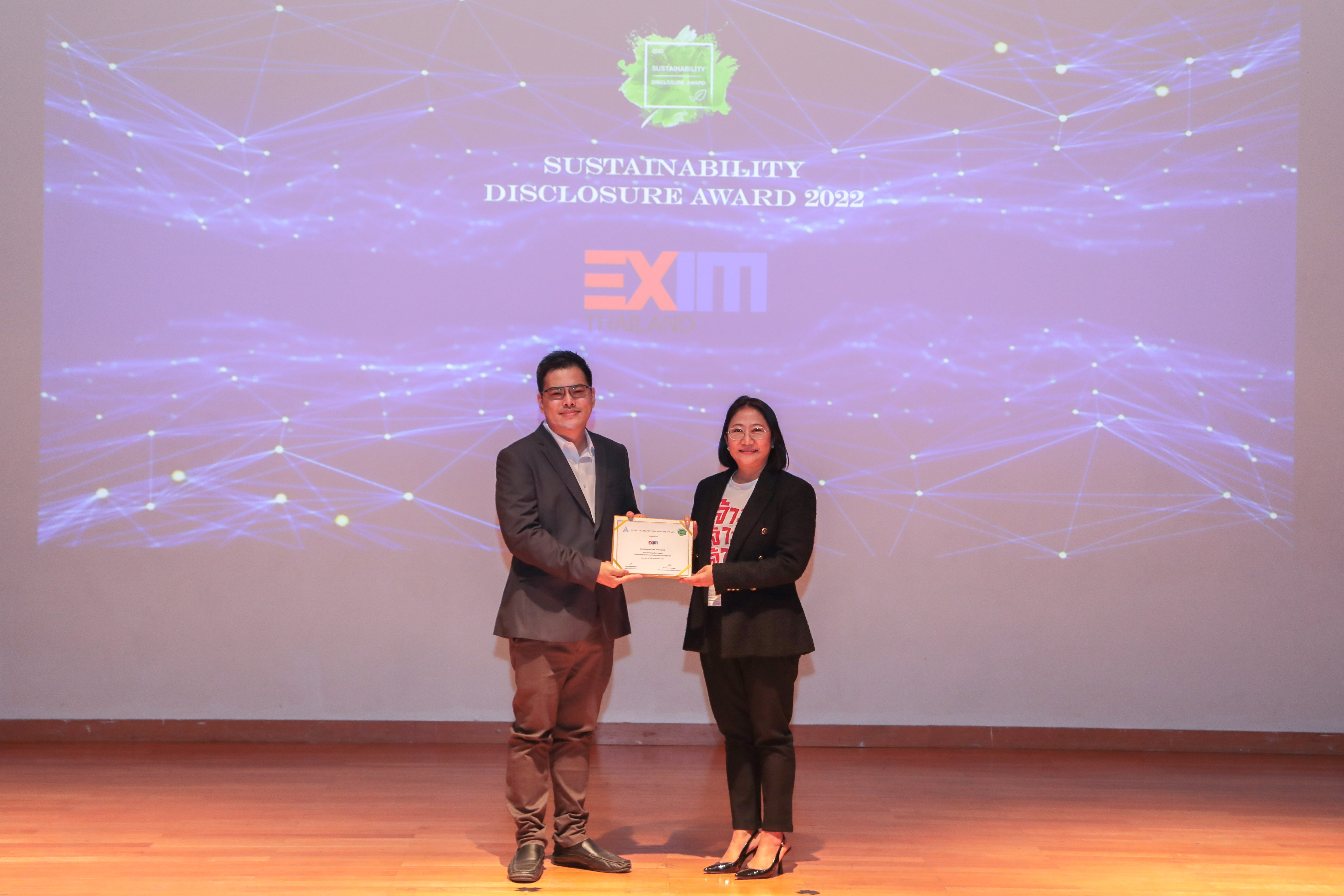 EXIM Thailand Received Sustainability Disclosure Award 2022